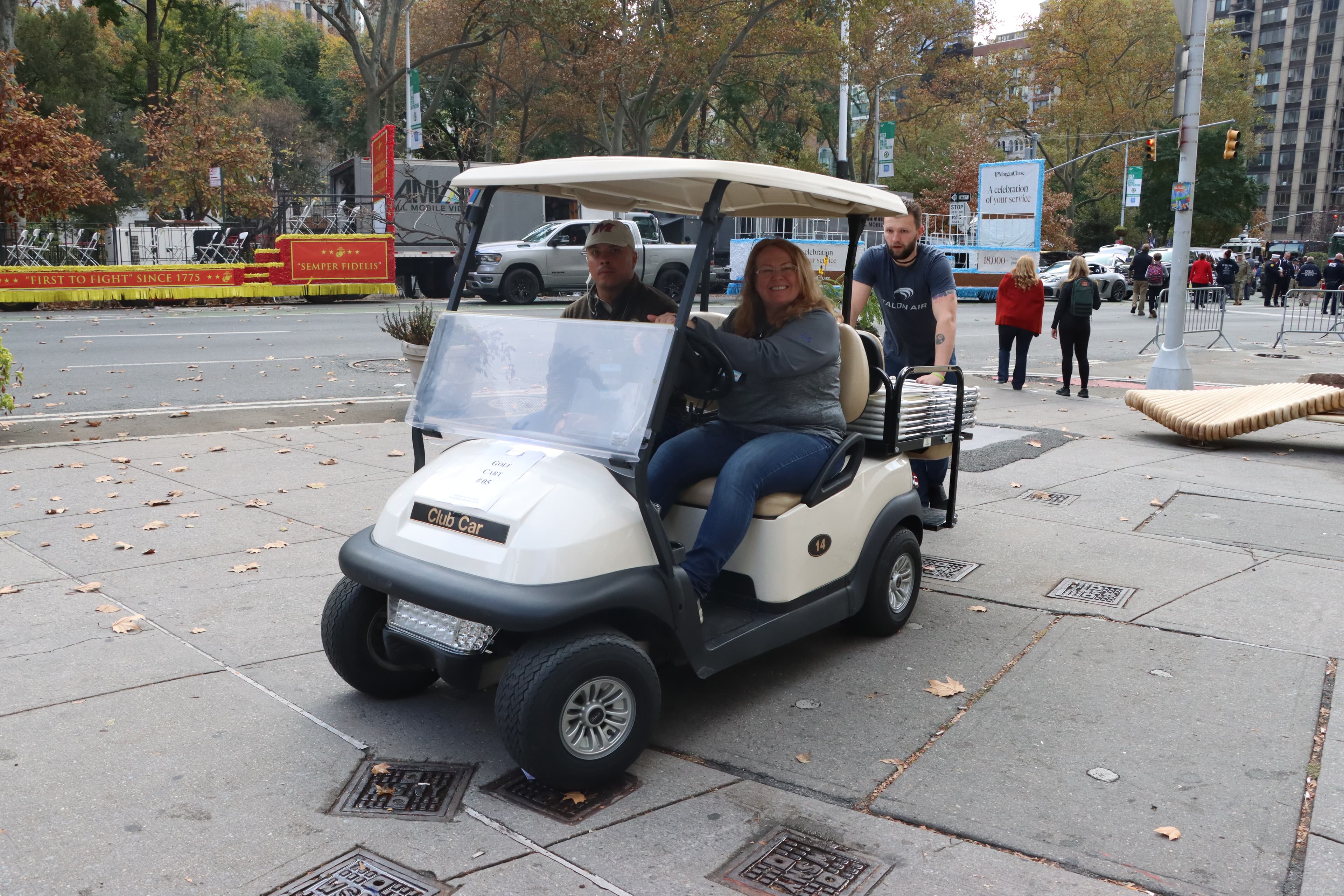 Volunteers at the Veterans Day Parade