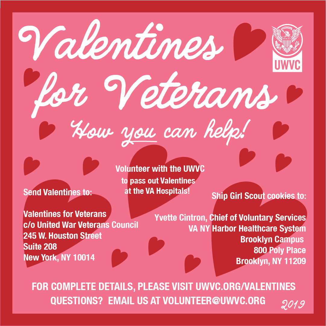 Valentines for Veterans United War Veterans Council